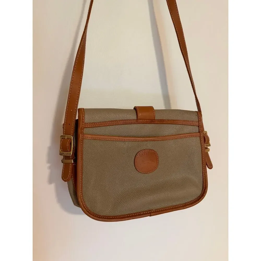 Saddle River Saddle Bag in Taupe, VGUC